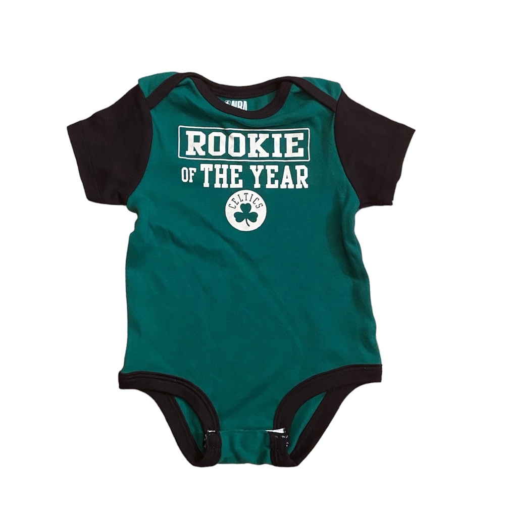 NWT Official NBA Boston Celtics “Rookie of the Year” Onesie - Size 18M